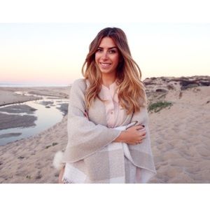 Calvin Klein Cream Poncho