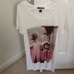 white shirt with designs