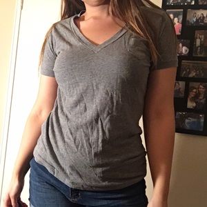 Gray vneck