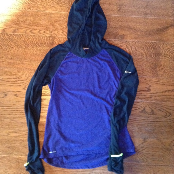 Nike Tops - Purple and Black Nike Dri-fit Top