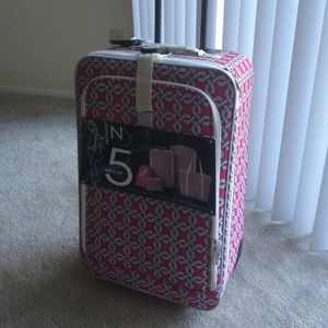 Pink suit case