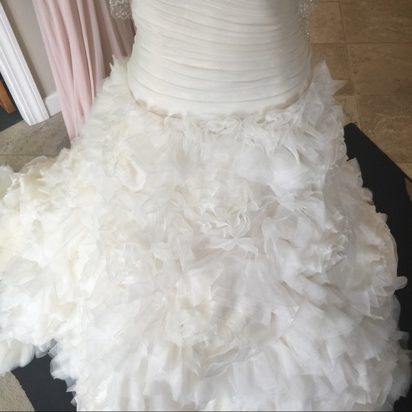 Beautiful Ruffled Watters Wedding Ballgown - Picture 3 of 3