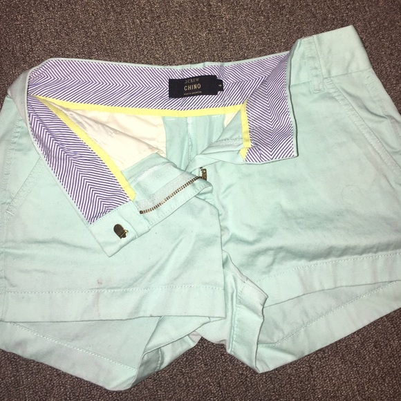 Mint light blue shorts