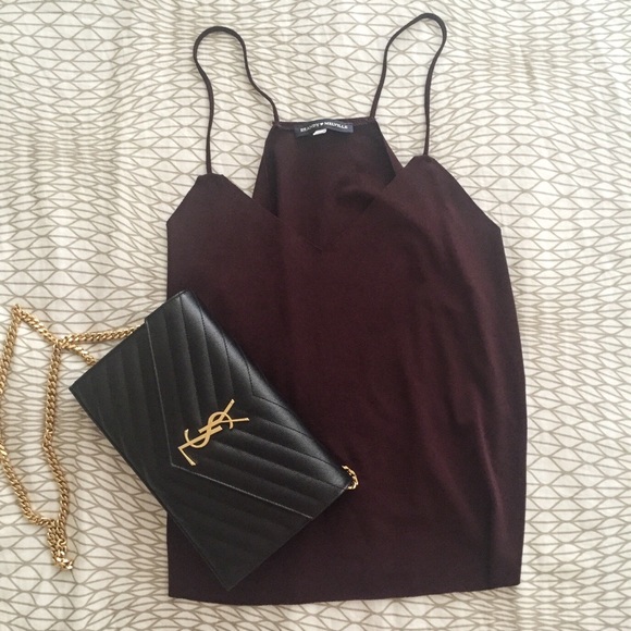Maroon Brandy Melville Crop Top