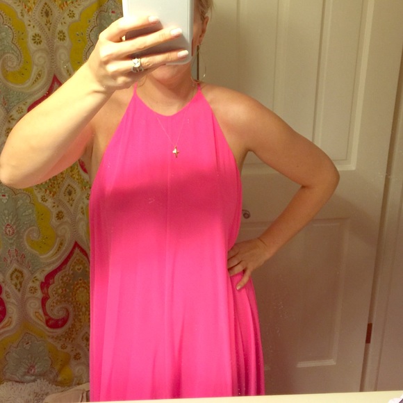 Long maxi backless dress