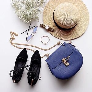 OpenCloset Blue Saddle Bag