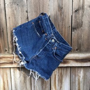 Levi high-waisted shorts