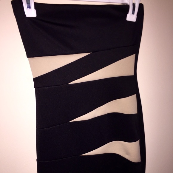 Strapless tight fit dress