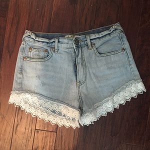 Free people lace shorts