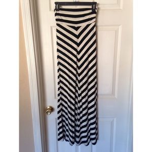 Black and White Chevron Maxi