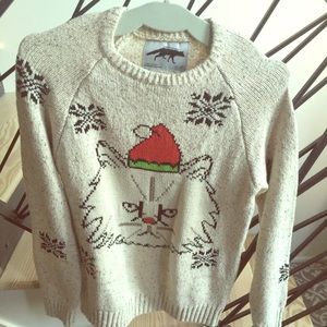 Grumpy Cat Christmas sweater