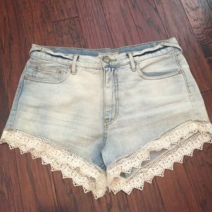 Free people lace shorts
