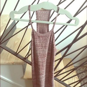 Maroon maxi dress with slit