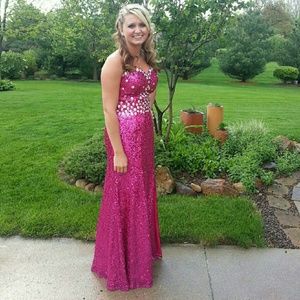 Pink prom dress