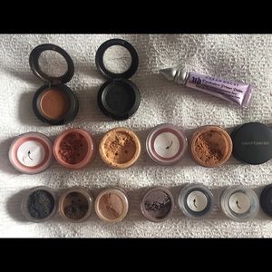 Bare Minerals & MAC Eye shadows.