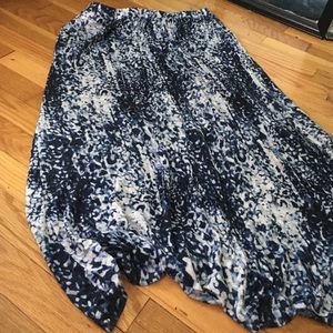 Blue maxi skirt