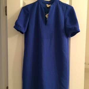 JCREW blue shift dress