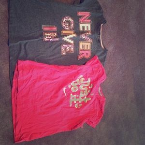 a Nike and Danskin shirt!