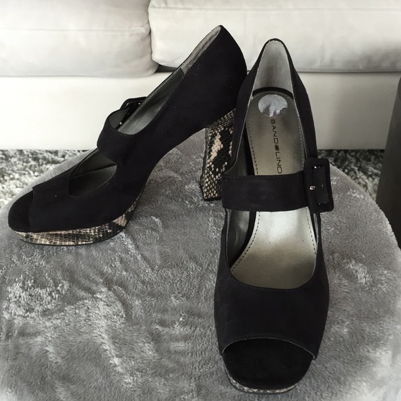 bandolino Mary Jane platform peeptoe sandal