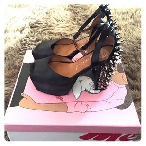 Jeffrey Campbell peep toe spike heel
