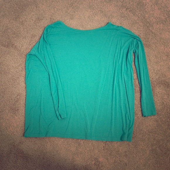 Turquoise green long sleeve PIKO