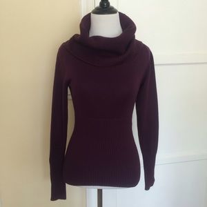 INC Purple Cowlneck Sweater