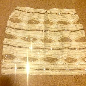 Sequin mini skirt