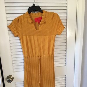 Knit dress in pointelle pattern