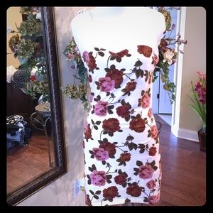 Forever 21 floral body con dress