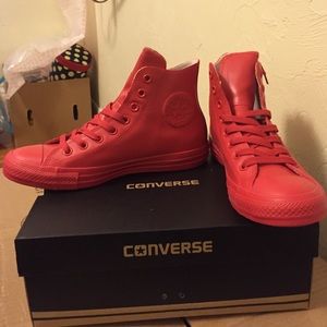 converse rubber rain waterproof sneaker rare red