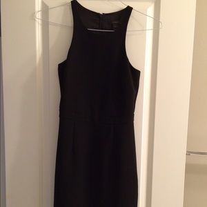 JCREW black sleeveless fitted dress with pockets