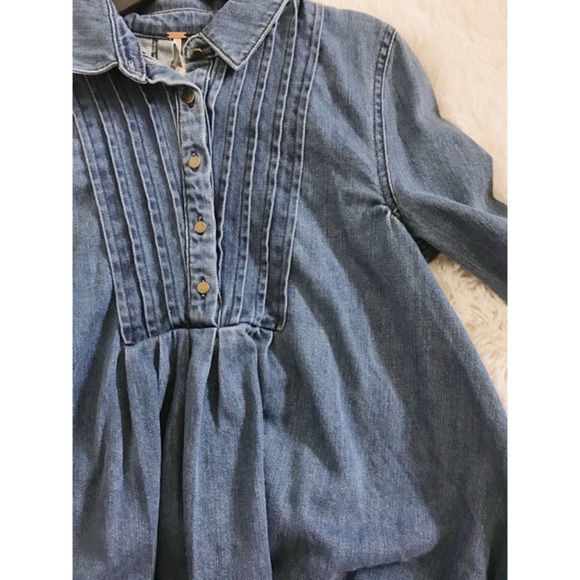 Free People Denim Babydoll Tunic - Picture 7 of 7