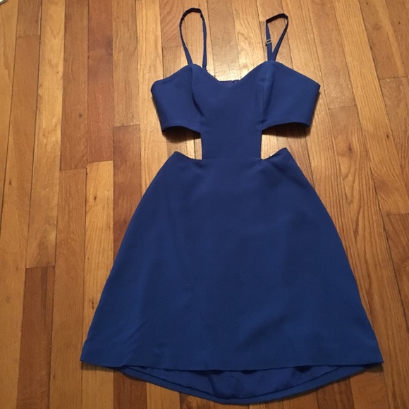 Navel Blue Cut-out Dress - Picture 3 of 3