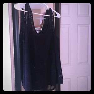 Chevron knit tank tunic