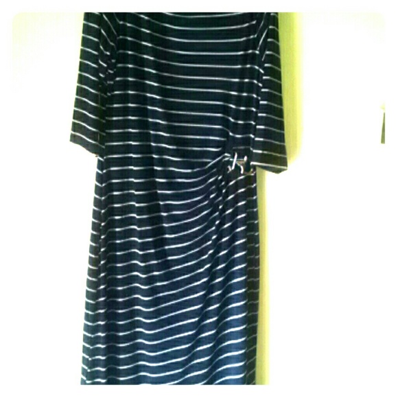 Dress blue with white stripes