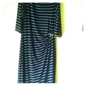 Dress blue with white stripes