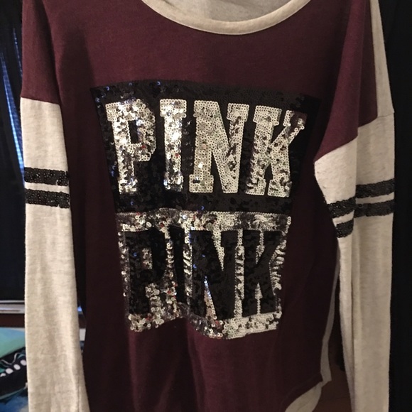 Pink long sleeve size large