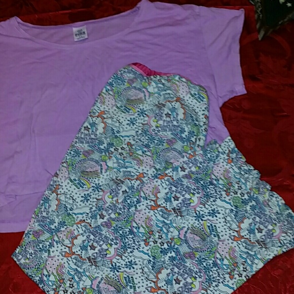 S Victoria's Secret Pink crop top and lounge pants