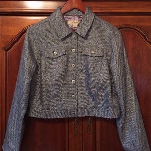 Silver/grey cropped jacket