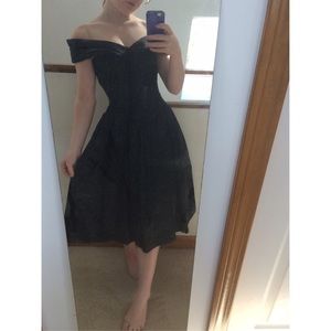 Vintage Style Black Gown