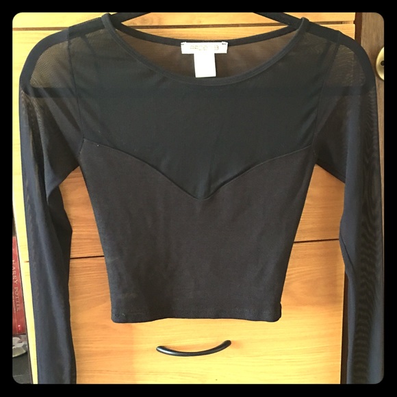 Arden B Mesh Crop Top