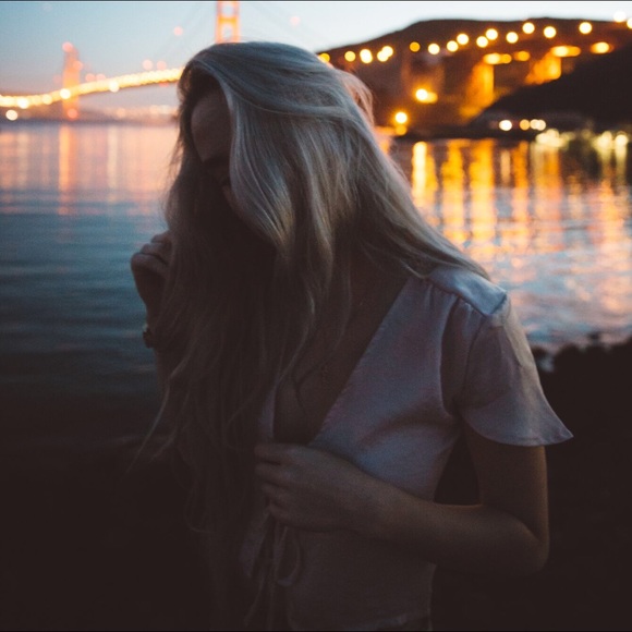 Brandy Melville silk top