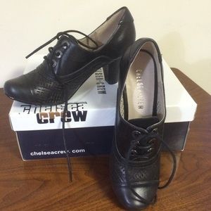 NEW Chelsea Crew MARILYN Black Oxford Heels