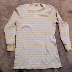 Splendid Striped Thermal 3/4 Sleeve