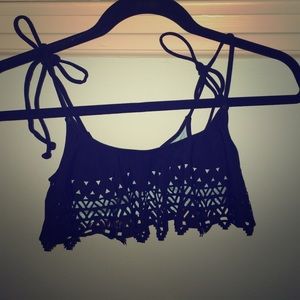 Victoria secret Pink flounce bikini top Xs