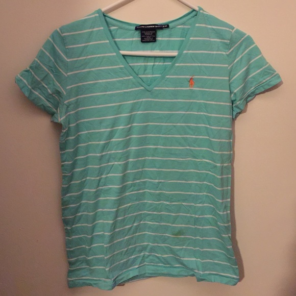 Teal Polo V-neck