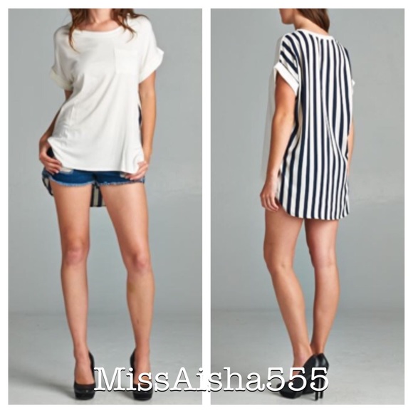 Striped back top - Picture 2 of 3