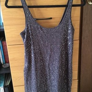 Charcoal Sequenced Dress