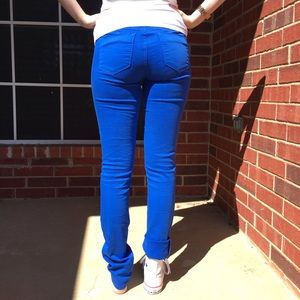 Cobalt Blue Saks Fifth Avenue Skinny Jeans