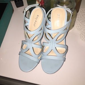Bamboo blue wedges